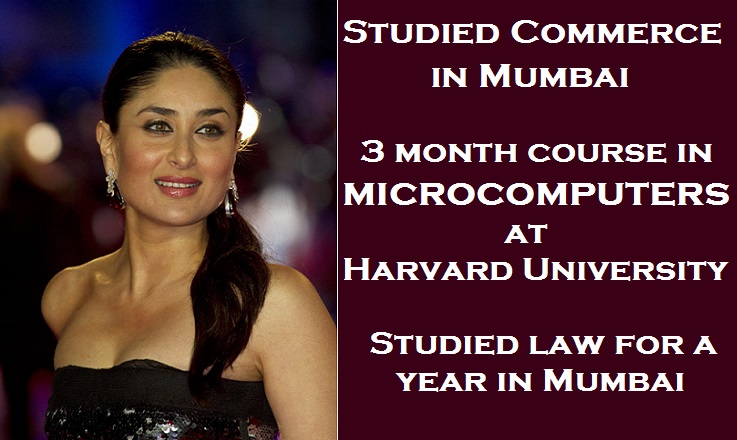 kareena kapoor-Educational qualification