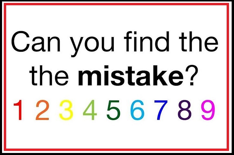 Can you find out the mistake in this image (2)