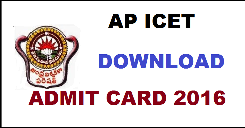 AP ICET Admit Card 2016