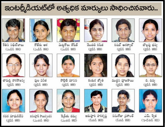 AP Inter 1st Year & 2nd Year Toppers List/ Highest Score| Check Here