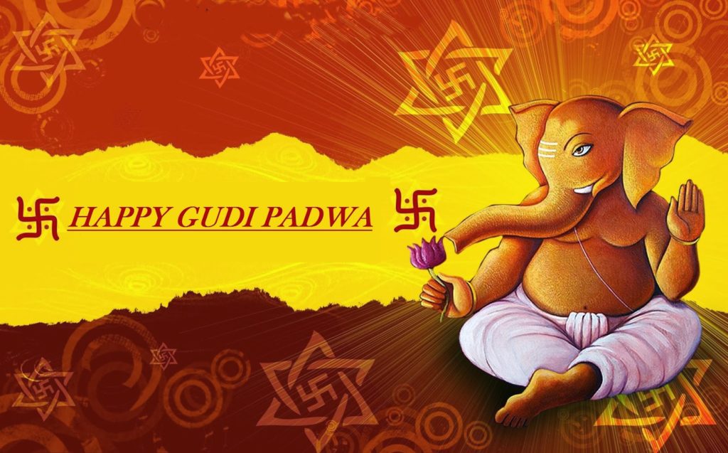 Gudi Padwa Images Ganesh ji blessings