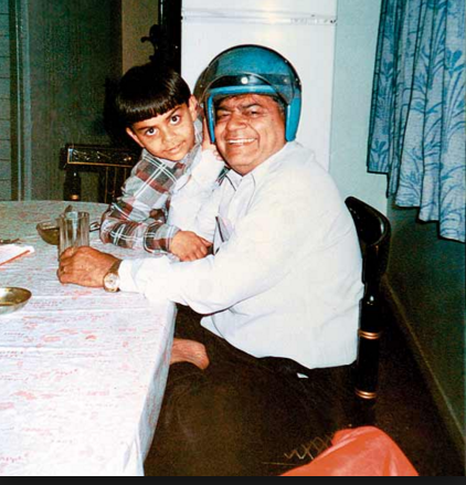 Virat with his dad