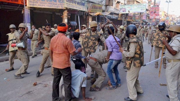 Police attack in Varanasi