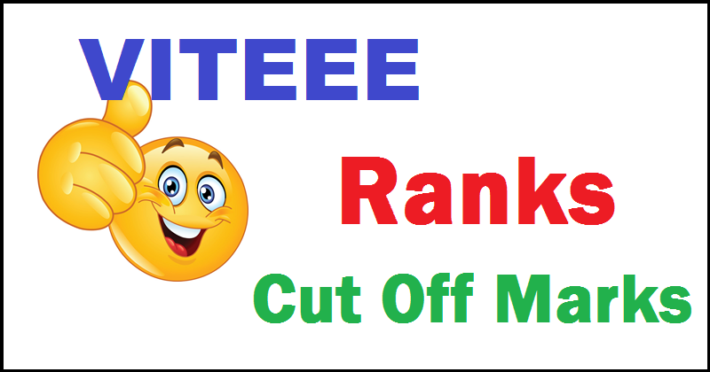 VITEEE Ranks vs Cut off marks