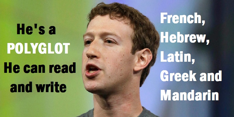 polyglot-Little Known Facts About Facebook CEO Mark Zuckerberg