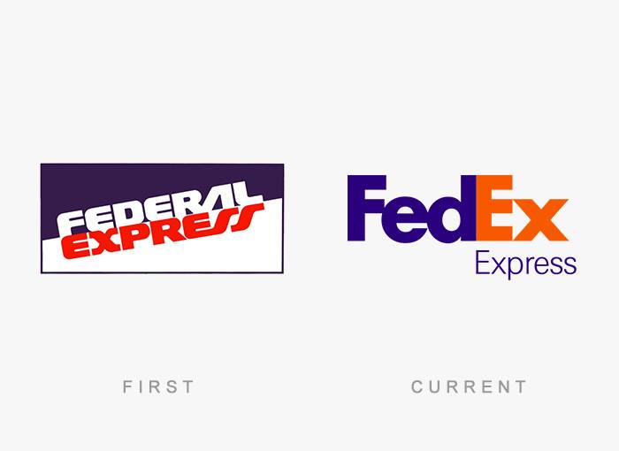 FedEx - Before and After Logos of World Famous Companies