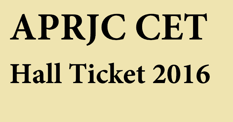 APRJC hall ticket