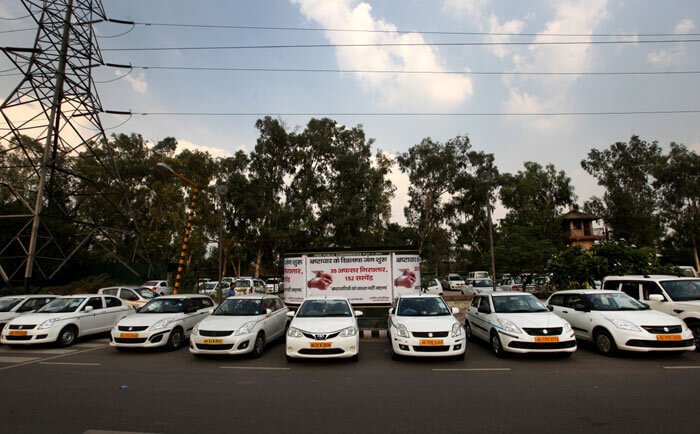 Cabs drivers protest