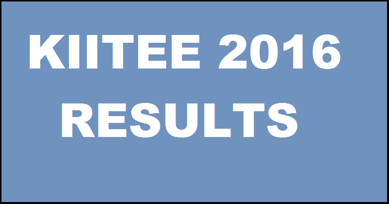 KIITEE Results 2016