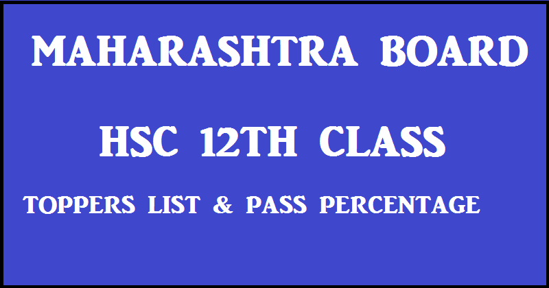 MSBSHSE Maharashtra HSC 12th Class Toppers List & Pass Percentage Analysis