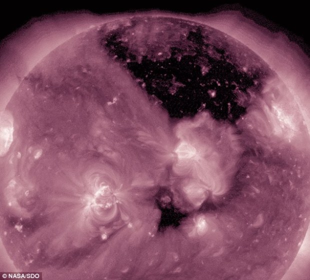 NASA Spotted Two Massive Black Holes On The Sun (3)