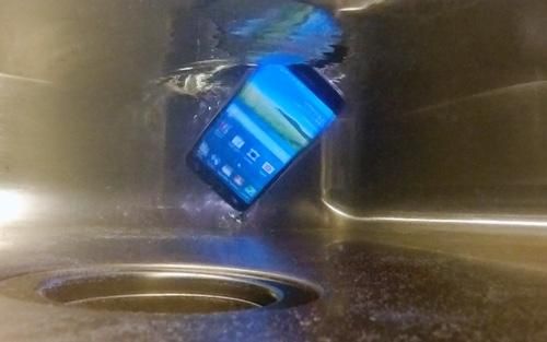 Phone in water