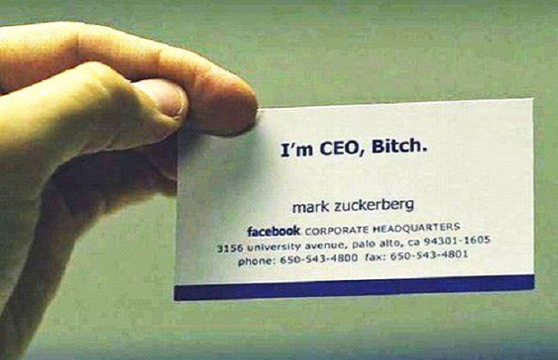 Mark Zuckerberg1 - The Actual Business Cards Of Famous People