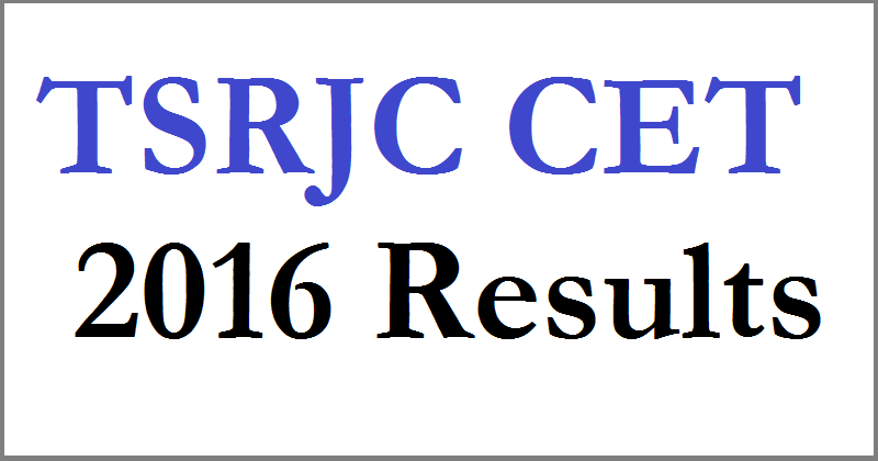 TSRJC CET Results