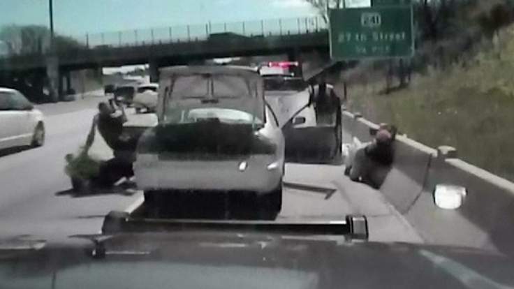 Woman Driver Nearly Runs Over Officers To Escape Traffic Stop (1)