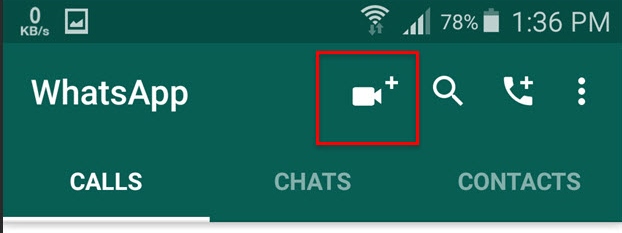 Video Call in WhatsApp