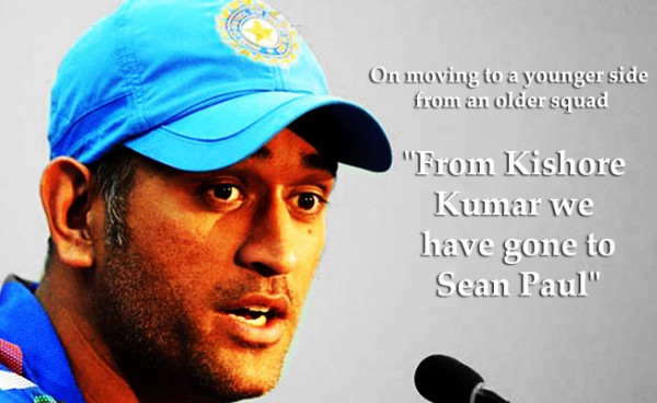 Dhoni about young squad