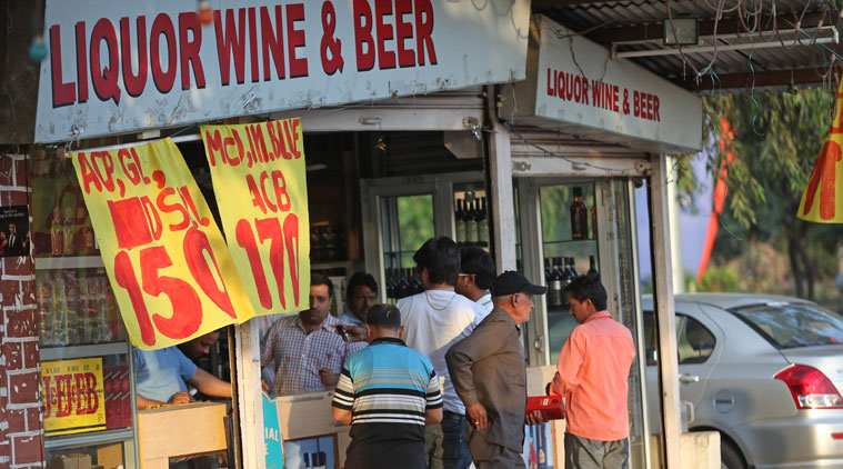 Liquor sales declined