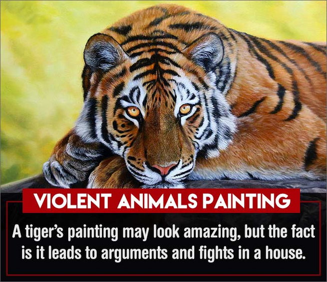 violent animal painting - These 7 Paintings At Home Or Work Can Ruin Your Life