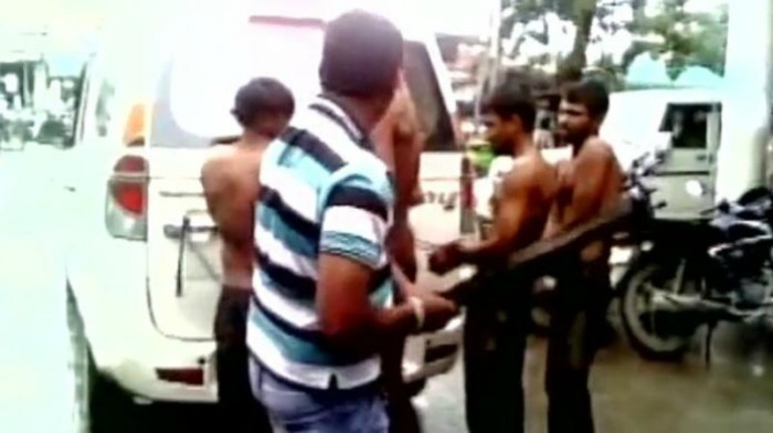 Dalits were beaten in Gujarat