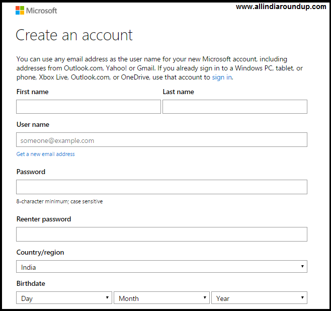 Www Hotmail com Sign up Sign in Login Pages for Hotmail 