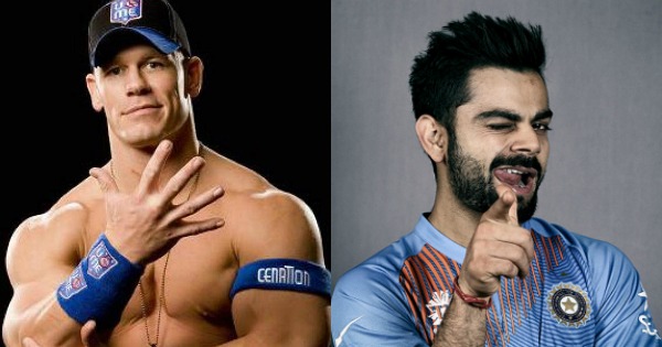 John Cena and Virat Kohli