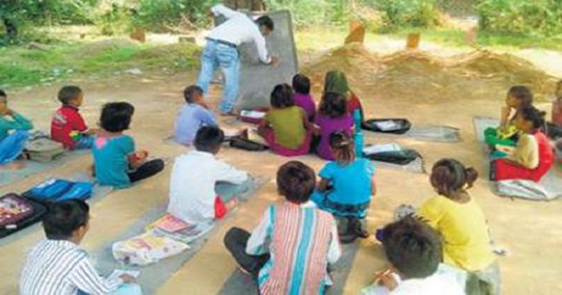 School in Graveyard