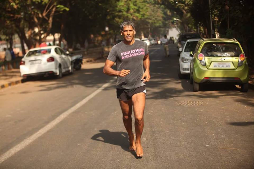 Milind Soman Is Running Barefoot From Ahmedabad To Mumbai