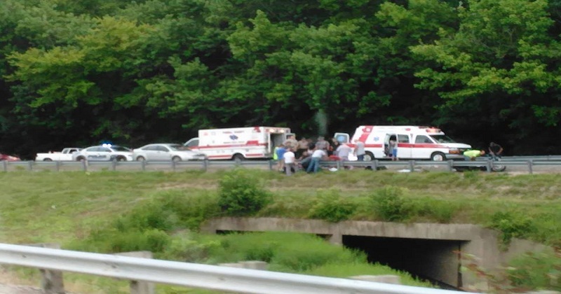 This Photo Taken At The Scene Of A Fatal Motorcycle Accident Is Going ...