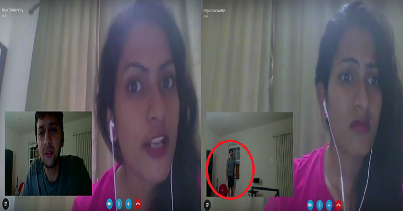 Shocking Video Suicide Of A Telugu Nri On Skype Call After Breakup