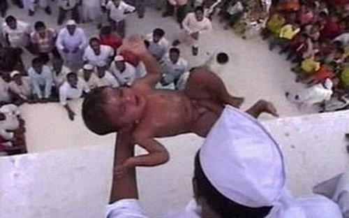 Tradition Of Baby-Dropping Ritual