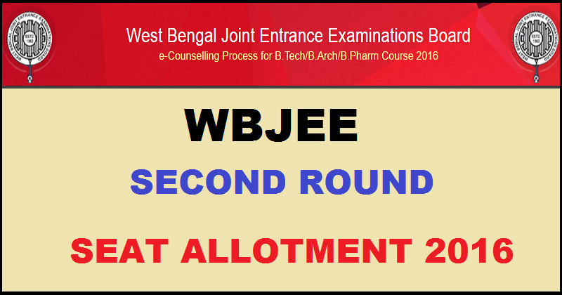 WBJEE Second Round Seat Allotment List 2016 @ wbjeeb.nic.in To Be Declared Today
