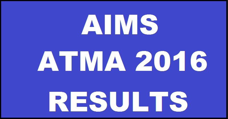 AIMS ATMA August Results 2016 Score Card Declared @ atmaaims.com