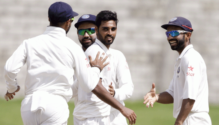 Bhuvaneshwar picks five-wicket haul