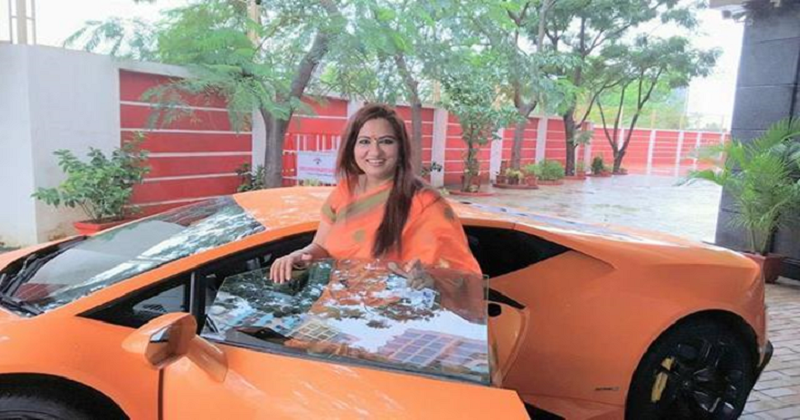 WATCH: BJP MLA Wife Gets A Lamborghini, 30 Minutes Later She Crashes It