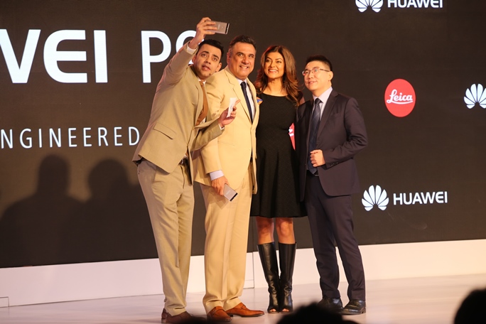 Boman Irani, Sushmita Sen at Huawei P9 Launch