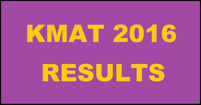 KMAT Results 2016 Score Card To Be Declared @ www.kmatindia.com on 30th July