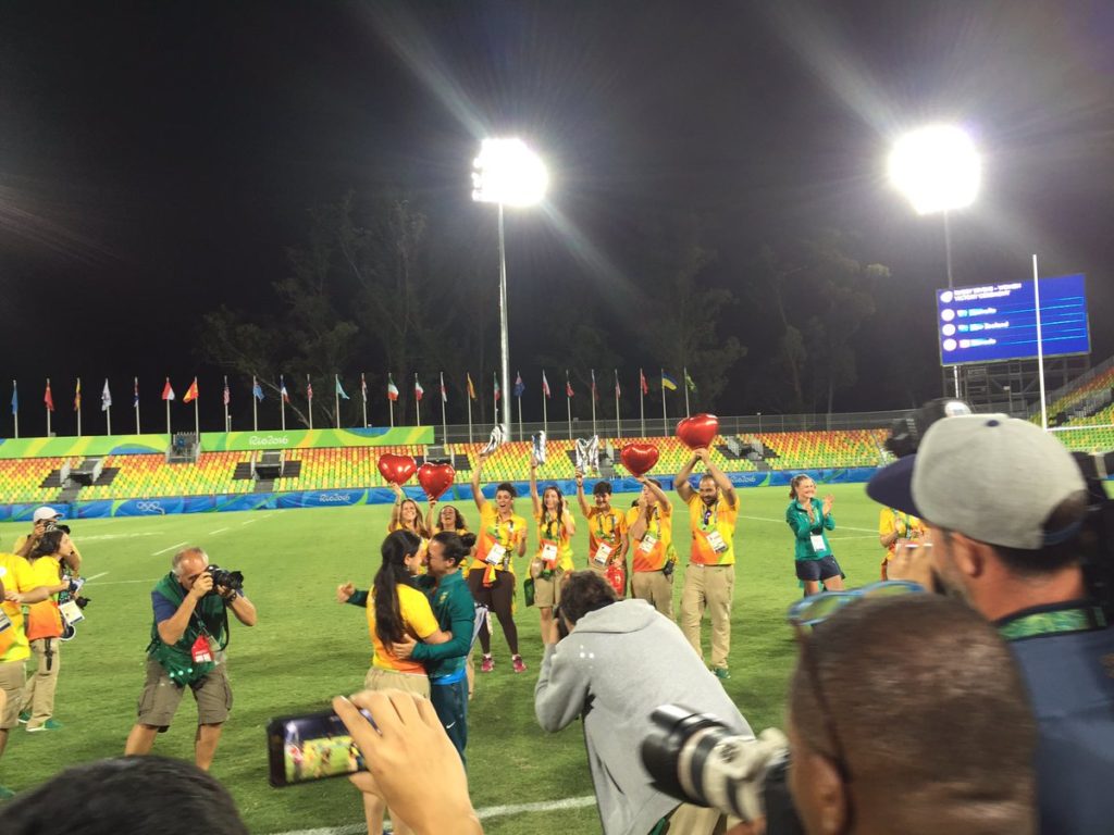 Love proposal in rio final match 