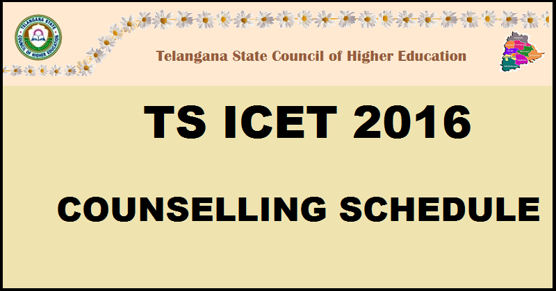 TS ICET Counselling Schedule 2016| Telangana ICET Counselling Dates @ www.tsicet.nic.in