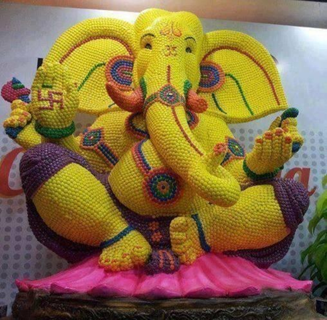 Ganesh Made of Gems