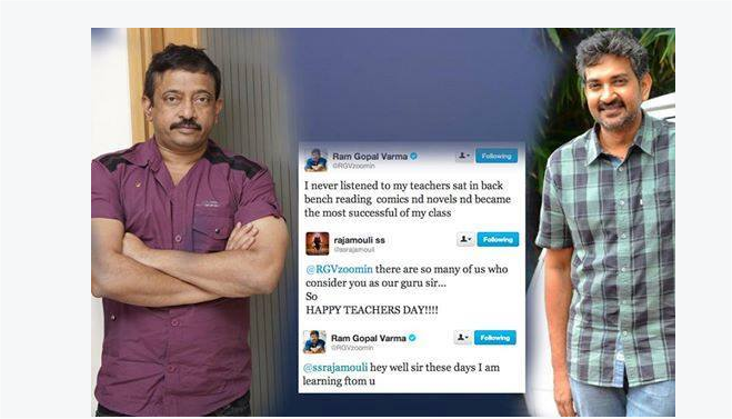 Here's The Epic Conversation Of Ram Gopal Varma And SS Rajamouli's On Teachers Day