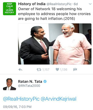 Ratan Tata twitter account hacked