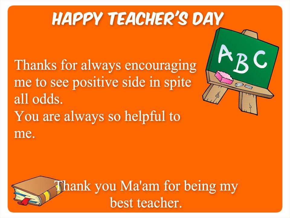 Happy Teachers Day 2015 thanks for encouraging