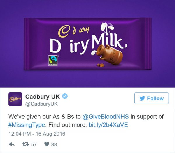 Dairy Milk drops letter A