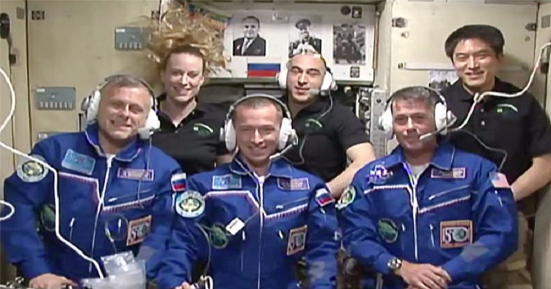 iss-astronauts-welcome-three-new-crew-members