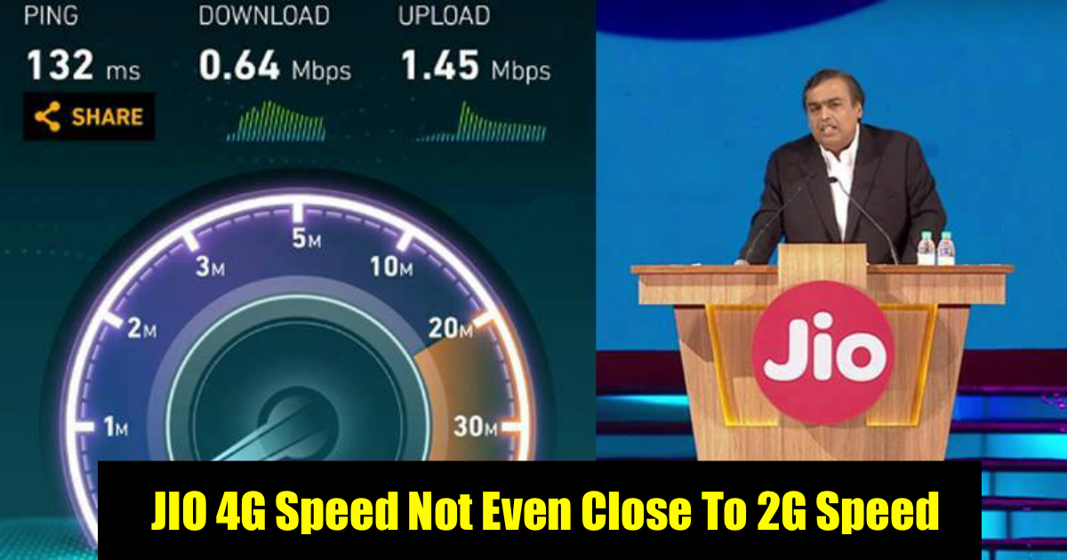 Reliance Jio 4G Speed Is Getting Down, Ookla Speedtest App Confirms