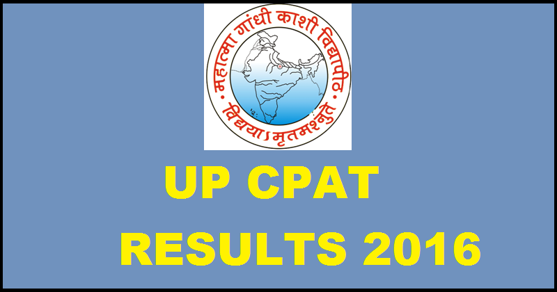UP CPAT Results 2016 Score Card To Be Declared @ cpatup2016.org
