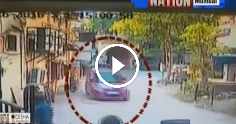 Watch: CCTV Footage Of A Speeding Car Brutally Hitting 2 Children In Thane