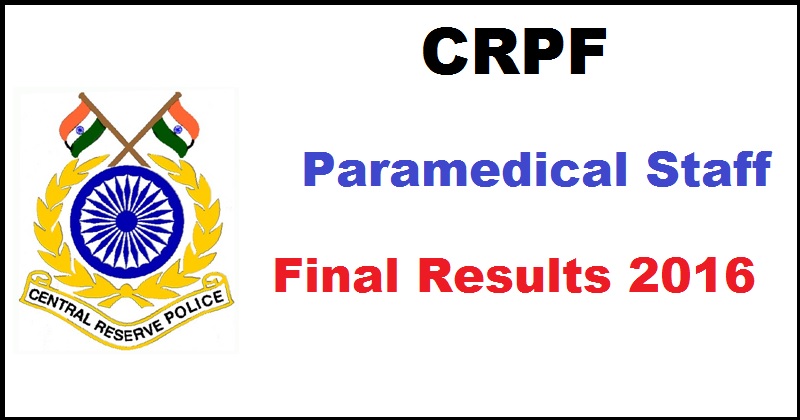 crpf-paramedical-results