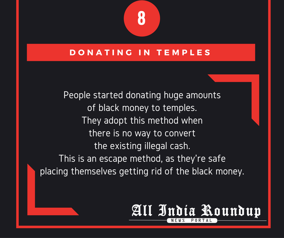 Donate demonetized cash in temples